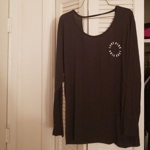 PINK By VS Super Soft Open Back Shirt NWOT